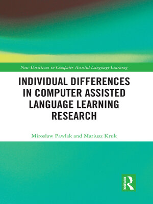 cover image of Individual differences in Computer Assisted Language Learning Research